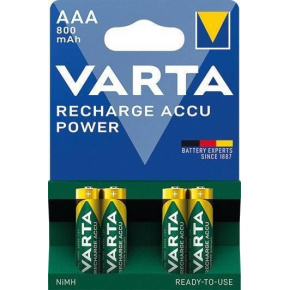 Varta LR03/4BP 800 mAh Ready to use (Blistr 4ks)