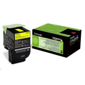 Žltý toner LEXMARK 702HY pre CS310/410/510 z programu Lexmark Return (3 000 strán) Žltý toner LEXMARK 702HY pre CS310/410/510 z programu Lexmark Return (3 000 strán)