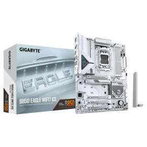 GIGABYTE MB Sc AM5 B850 EAGLE WF7 ICE, AMD B850, 4xDDR5, 1xHDMI, 1xDP, Wifi, ATX