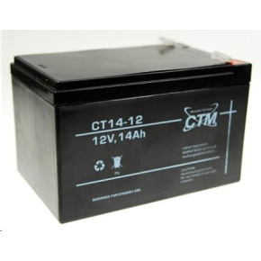 Batéria - CTM CT 12-14 (12V/14Ah - Faston 250), životnosť 5 rokov