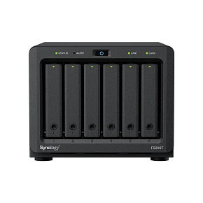 Synology FS200T FlashStation (4C/CeleronJ4125/2-2,7GHz/4GBRAM/6xSATA/2xUSB3.2/1x2,5GbE/1xGbE)