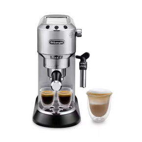 DeLonghi Dedica Style pákový kávovar, 1300 W, Cappuccino systém, stříbrná DeLonghi Dedica Style pákový kávovar, 1300 W, Cappuccino systém, stříbrná
