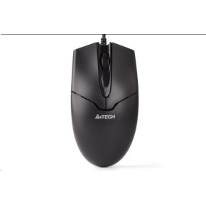 A4tech OP-550NU, myš, 2 kliknutia, 1 koliesko, 3 tlačidlá, USB, čierna