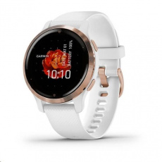 Garmin GPS sportovní hodinky Venu2S Rose Gold/White Band