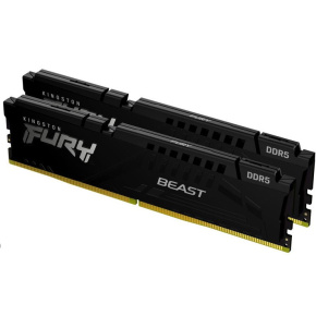 KINGSTON DIMM DDR5 64GB (Kit of 2) 5600MT/s CL40 FURY Beast Černá KINGSTON DIMM DDR5 64GB (Kit of 2) 5600MT/s CL40 FURY Beast Černá