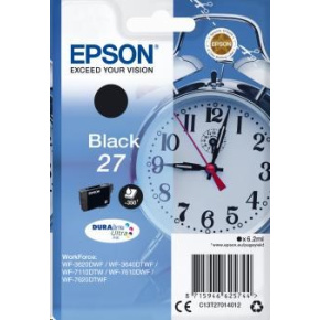 Atrament EPSON čierny Singlepack "Alarm clock" Black 27 DURABrite Ultra Ink