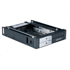 AKASA HDD box Lokstor M21, 2x 2.5" SATA HDD/SSD do 3.vnútorná poloha 5", čierna