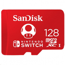 SanDisk MicroSDXC karta 512GB for Nintendo Switch (R:100/W:90 MB/s, UHS-I, V30,U3, C10, A1) licensed Product,Super Mario
