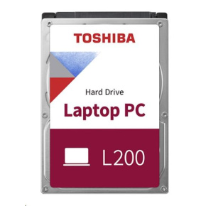 TOSHIBA HDD L200 Mobile (CMR) 1TB, SATA III, 5400 ot./min, 8MB cache, 2,5", 9,5 mm, BULK